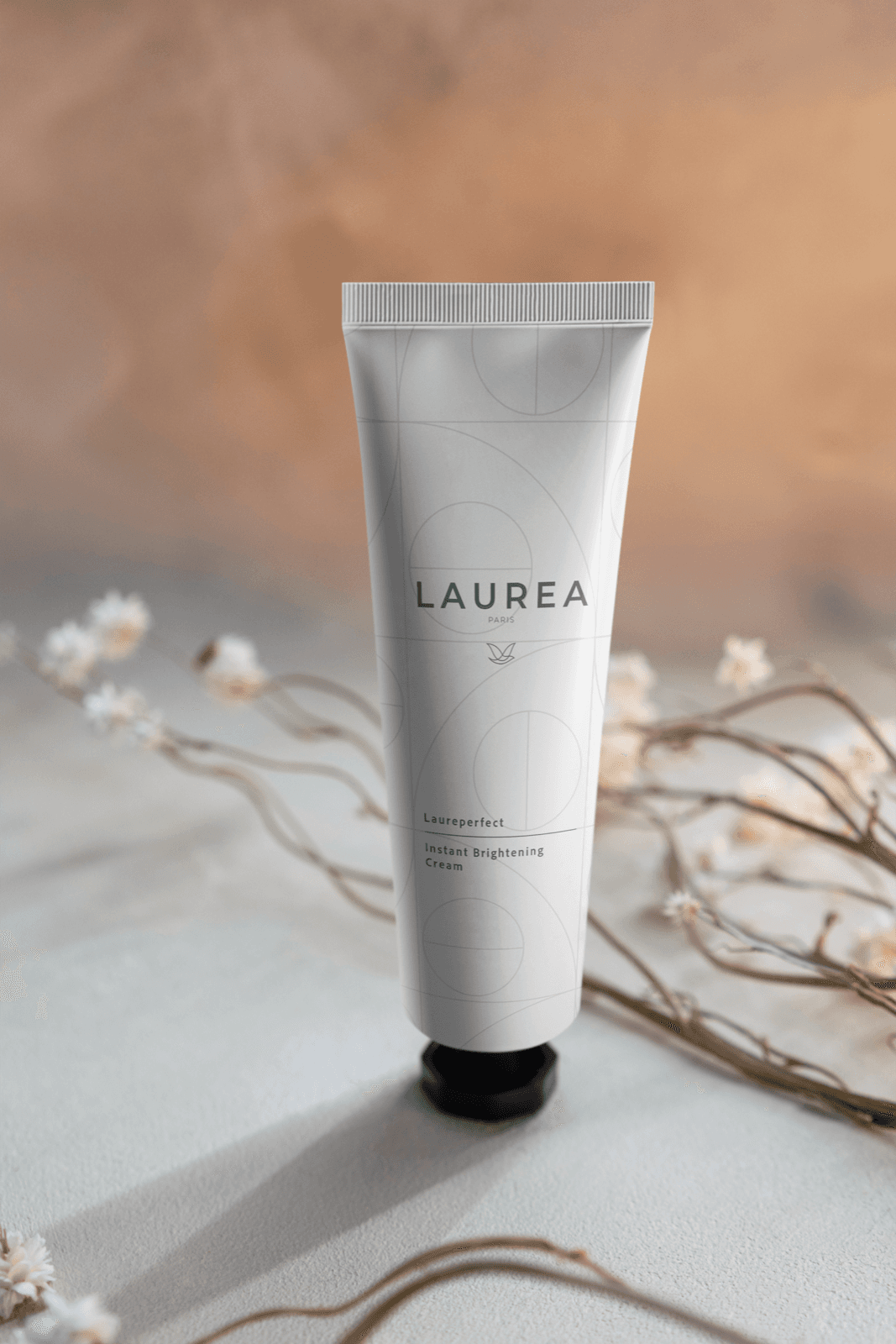 Laurea product packaging photographed in editorial neutral lighting