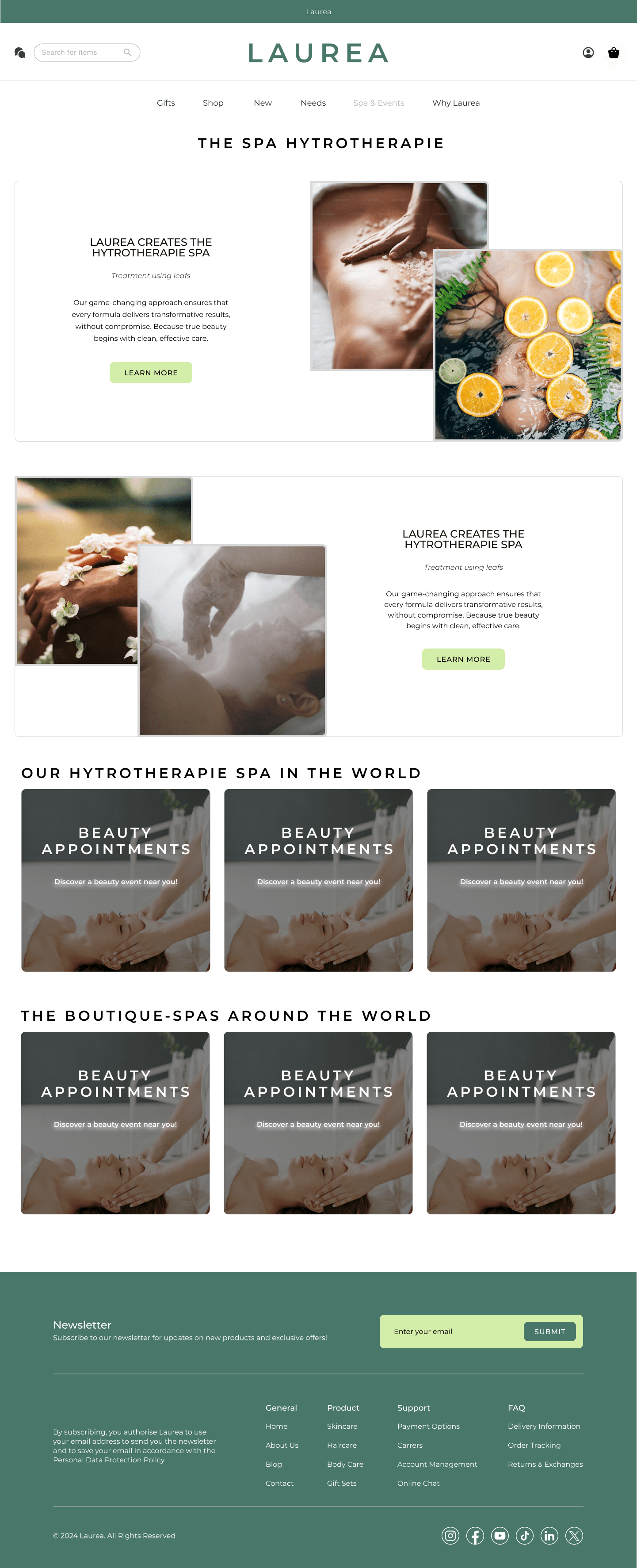 Web spa & events: editorial photography