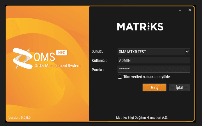 OMS Neo ticker detail: tabular rows, monospace numerals